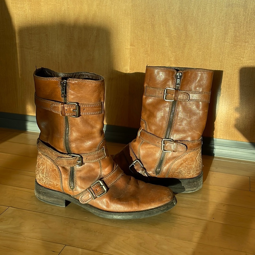 J. Crew Miller Brown Leather Boots